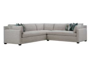 Wells Modern Classic Upholstered Bench Seat Sectional
