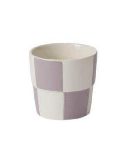 Purple Checkerboard Pot