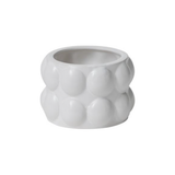 White Ceramic Bubble Pot Extra Small