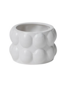 White Ceramic Bubble Pot Extra Small