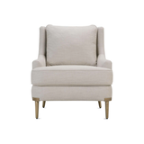 Rae Loose Pillow Back Metal Finish Chair