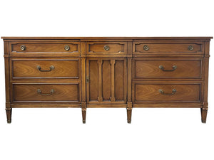 75" Unfinished 7 Drawer 1 Door Drexel Vintage Buffet #08118