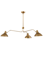 Load image into Gallery viewer, Charlton Large Triple Arm Chandelier
