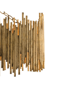 Prescott Gold Leaf Chandelier