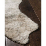 Stockholm Contemporary Synthetic Animal Hide Area Rug