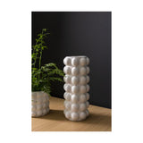 White Ceramic Bubble Tall Vase