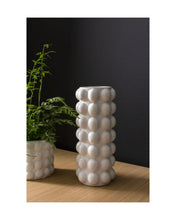 Load image into Gallery viewer, White Ceramic Bubble Tall Vase
