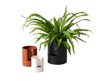 Load image into Gallery viewer, Jett Self Watering Black Plant Pot
