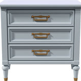 26" Unfinished 3 Drawer Vintage Single Nightstand #07510