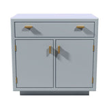 24" Unfinished 1 Drawer 2 Door Vintage Single Nightstand #07529