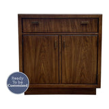 24" Unfinished 1 Drawer 2 Door Vintage Single Nightstand #07529