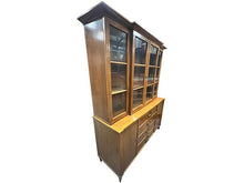 Load image into Gallery viewer, 58&quot; Unfinished 4 Door 4 Drawer Vintage Hutch #07962
