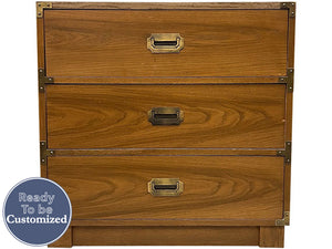 30" Unfinished 3 Drawer Drexel Vintage Dresser #07899