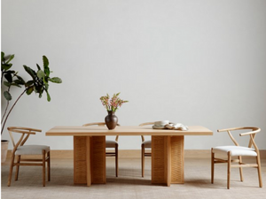 Levon Dining Tables - Natural Woven