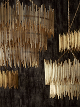 Load image into Gallery viewer, Prescott Gold Leaf Chandelier
