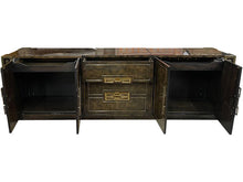Load image into Gallery viewer, 105&quot; Unfinished 4 Door 3 Drawer Mastercraft Furniture co. Vintage Buffet #07991
