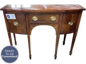 50" Unfinished 1 Drawer 2 Door Centennial Vintage Console #07267