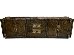 105" Unfinished 4 Door 3 Drawer Mastercraft Furniture co. Vintage Buffet #07991