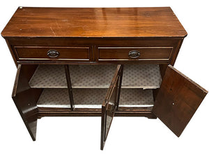 48" Unfinished 2 Drawer 3 Door Vintage Buffet #07610