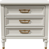 26" Unfinished 3 Drawer Vintage Single Nightstand #07510
