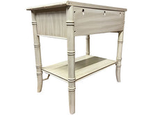 Load image into Gallery viewer, 24&quot; Finished 1 Drawer Thomasville Vintage Bamboo Style Single Side Table #07958
