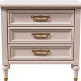 26" Unfinished 3 Drawer Vintage Single Nightstand #07510