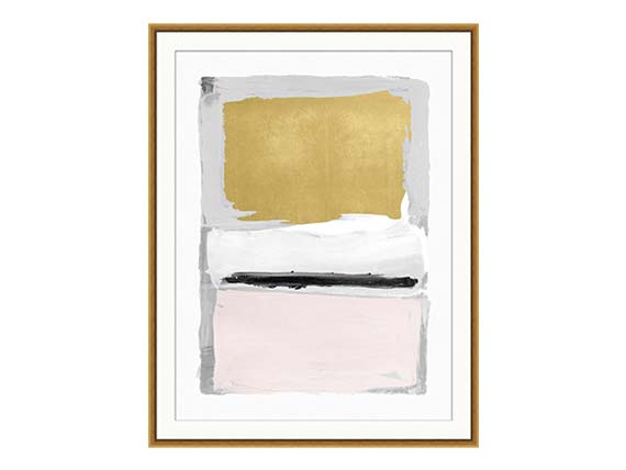 Pink and Gold 2 Abstract Wall Art 35.75x45.75