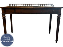 Load image into Gallery viewer, 48.5&quot; Unfinished 3 Drawer Drexel Vintage Desk #07500
