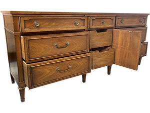 75" Unfinished 7 Drawer 1 Door Drexel Vintage Buffet #08118