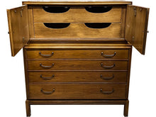 Load image into Gallery viewer, 42.5&quot; Finished 4 Drawer 2 Door Vintage Tallboy #07989: At Our Munster Location
