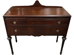 42" Unfinished 2 Drawer O.W.Richardson & Co. Vintage Desk #08199