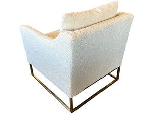 The Skylar Gold Leg Accent Chair