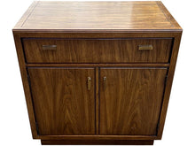 Load image into Gallery viewer, 24&quot; Unfinished 1 Drawer 2 Door Vintage Single Nightstand #07529
