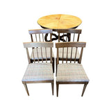 19.5" Unfinished Vintage Chair Set of 4 #07552