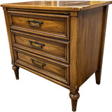 26" Unfinished 3 Drawer Vintage Single Nightstand #07510