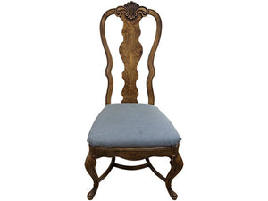 21" Unfinished Vintage Chair Set of 8 #07589