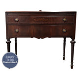 42" Unfinished 2 Drawer O.W.Richardson & Co. Vintage Buffet #08199