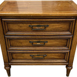 26" Unfinished 3 Drawer Vintage Single Nightstand #07510