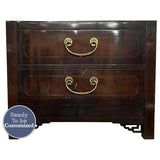 28" Unfinished 2 Drawer Vintage Single Nightstand #07458