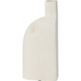 Karis White Ceramic Bookend Vase