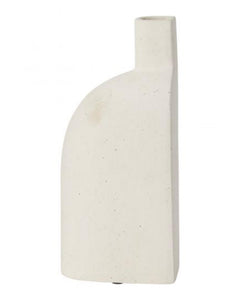 Karis White Ceramic Bookend Vase