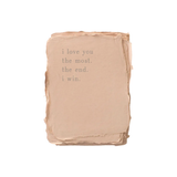 "Love you the Most" Card