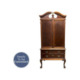 37" Unfinished 3 Drawer 2 Door Vintage Hutch #07242