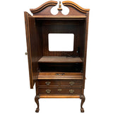 37" Unfinished 3 Drawer 2 Door Vintage Hutch #07242