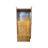 32" Unfinished 2 Door 2 Drawer Stanley Vintage Hutch #07046