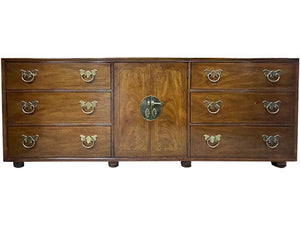 80" Unfinished 6 Drawer 2 Door Henredon Vintage Buffet #07041