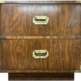 24" Unfinished 2 Drawer Vintage Single Side Table #05632