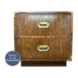24" Unfinished 2 Drawer Vintage Single Side Table #05632