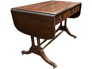 37.5" Unfinished 2 Drawer Vintage Table #07016