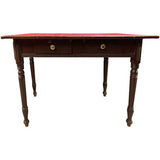 43" Unfinished 2 Drawer Vintage Table #04946